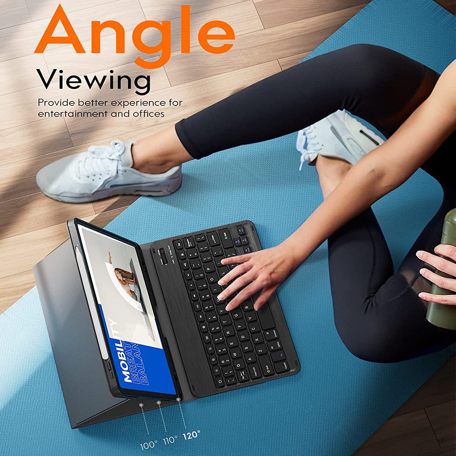 Custom 60% Copy Paste Mini Magic Ergonomic Shockproof Spanish BT Wireless Case Keyboard For iPad Pro