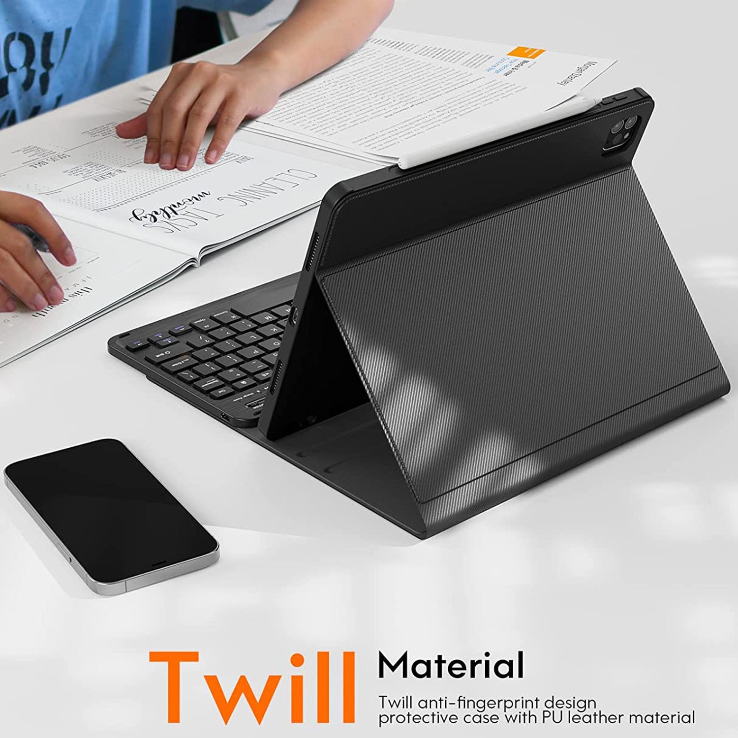 Custom 60% Copy Paste Mini Magic Ergonomic Shockproof Spanish BT Wireless Case Keyboard For iPad Pro