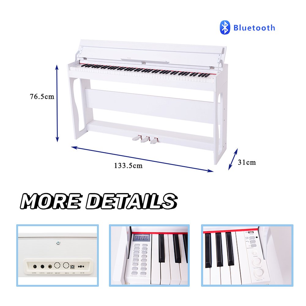 China Electronic Blue-Tooth Piano Keyboard Piano 88 Keys Keyboard Digital Piano Multi-Functional Educational Music