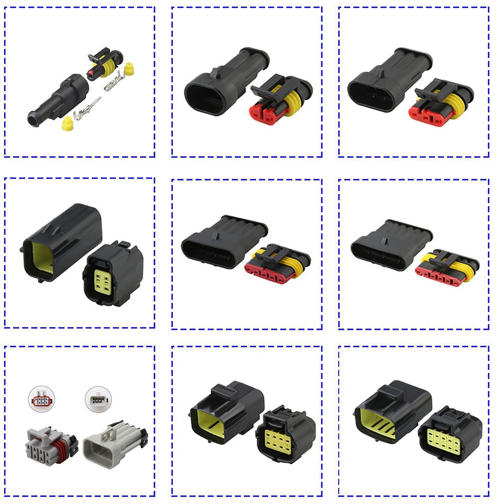 8 Pin Car Excavator Rocker Switch Jacket Socket Auto Connector Truck Cable Plug