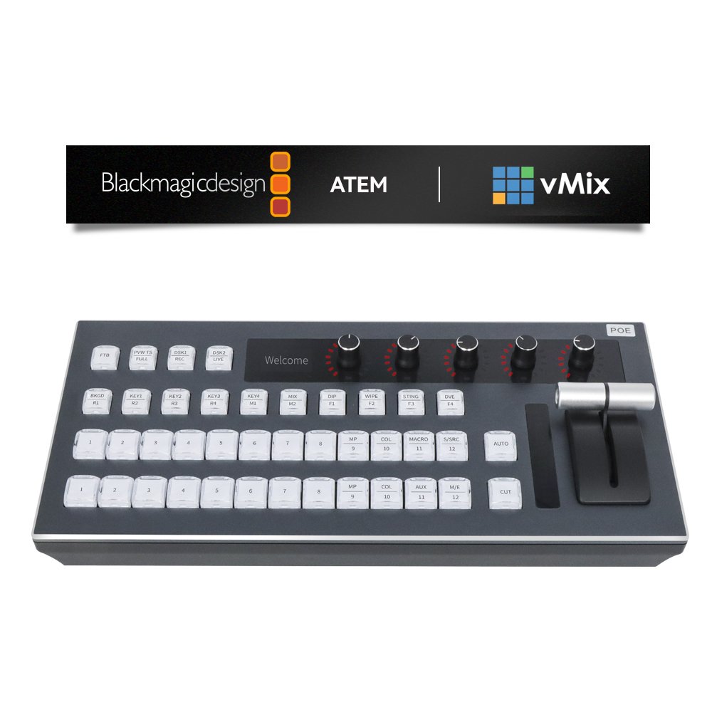 Switchboard Control Panel 50X Video Mixer Switcher ATEM VMIX OBS Switcher Keyboard Audio for blackmagic vmix control panel