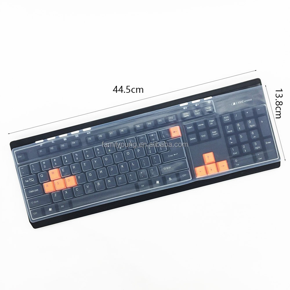 Universal Waterproof Silicone Desktop Computer Keyboard Cover Clear Skin Protector Film Shell Dust-Proof Protective Film