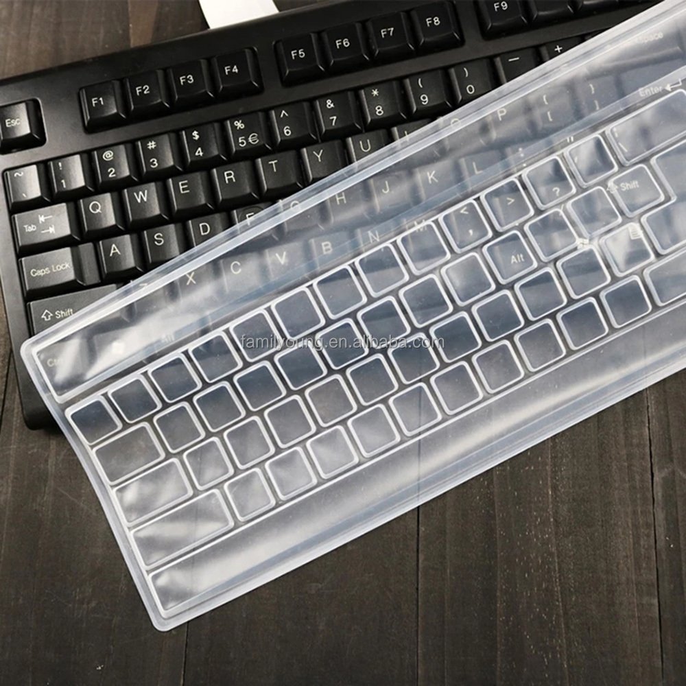 Universal Waterproof Silicone Desktop Computer Keyboard Cover Clear Skin Protector Film Shell Dust-Proof Protective Film