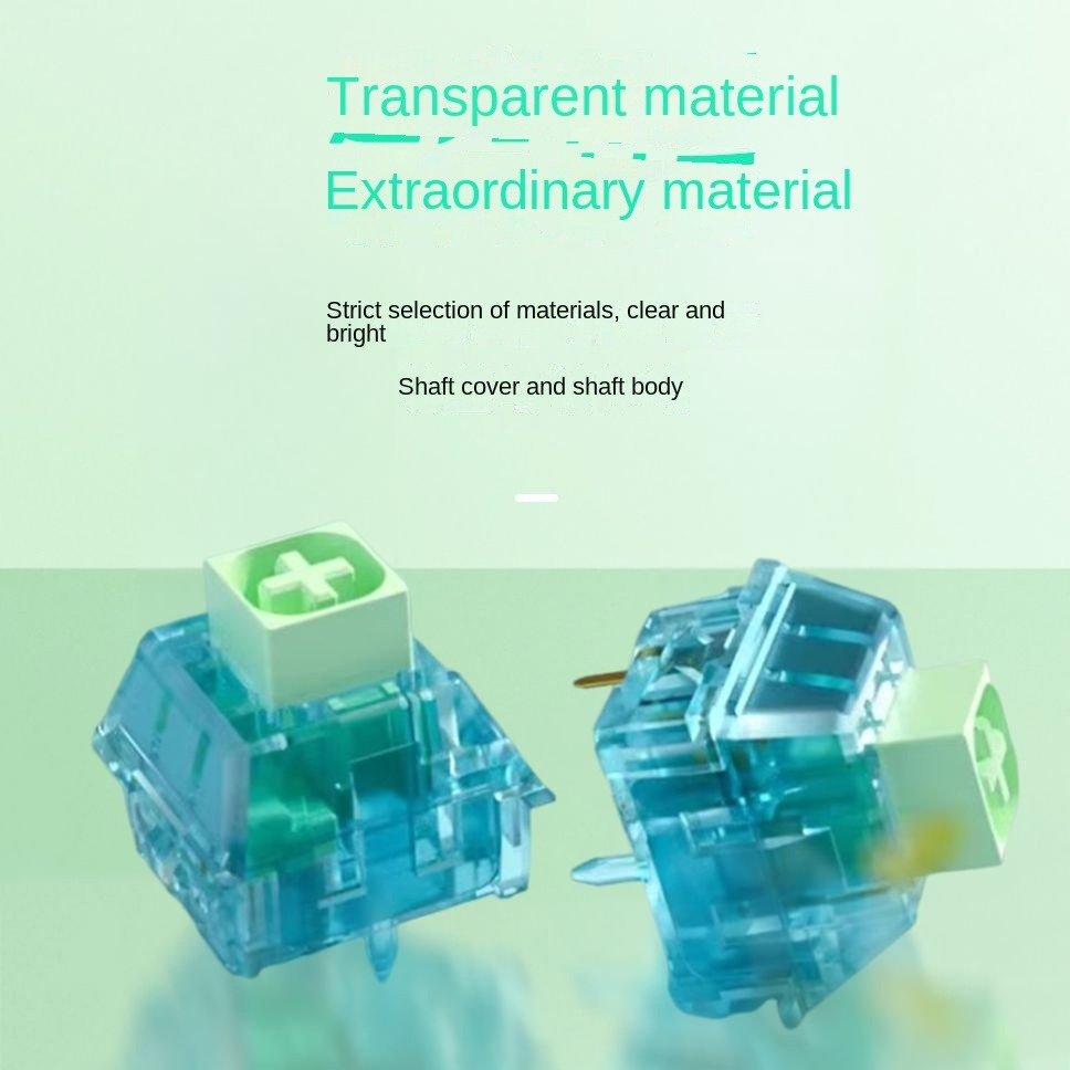 Kaihua Kailh BOX Zhi Xia Crisp and ethereal paragraph with sound hot plug mechanical keyboard customized green axis