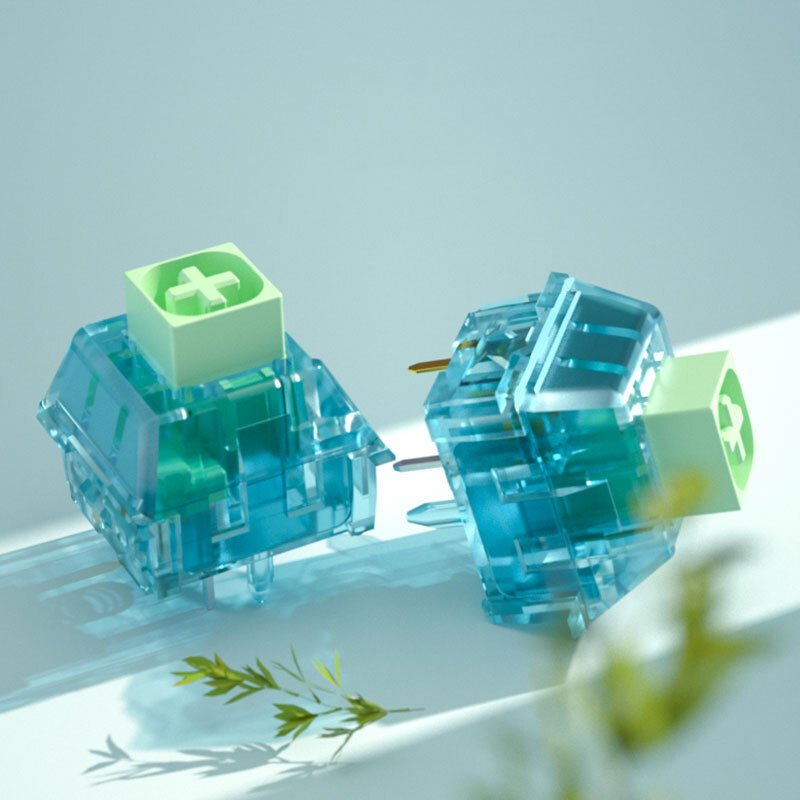 Kaihua Kailh BOX Zhi Xia Crisp and ethereal paragraph with sound hot plug mechanical keyboard customized green axis