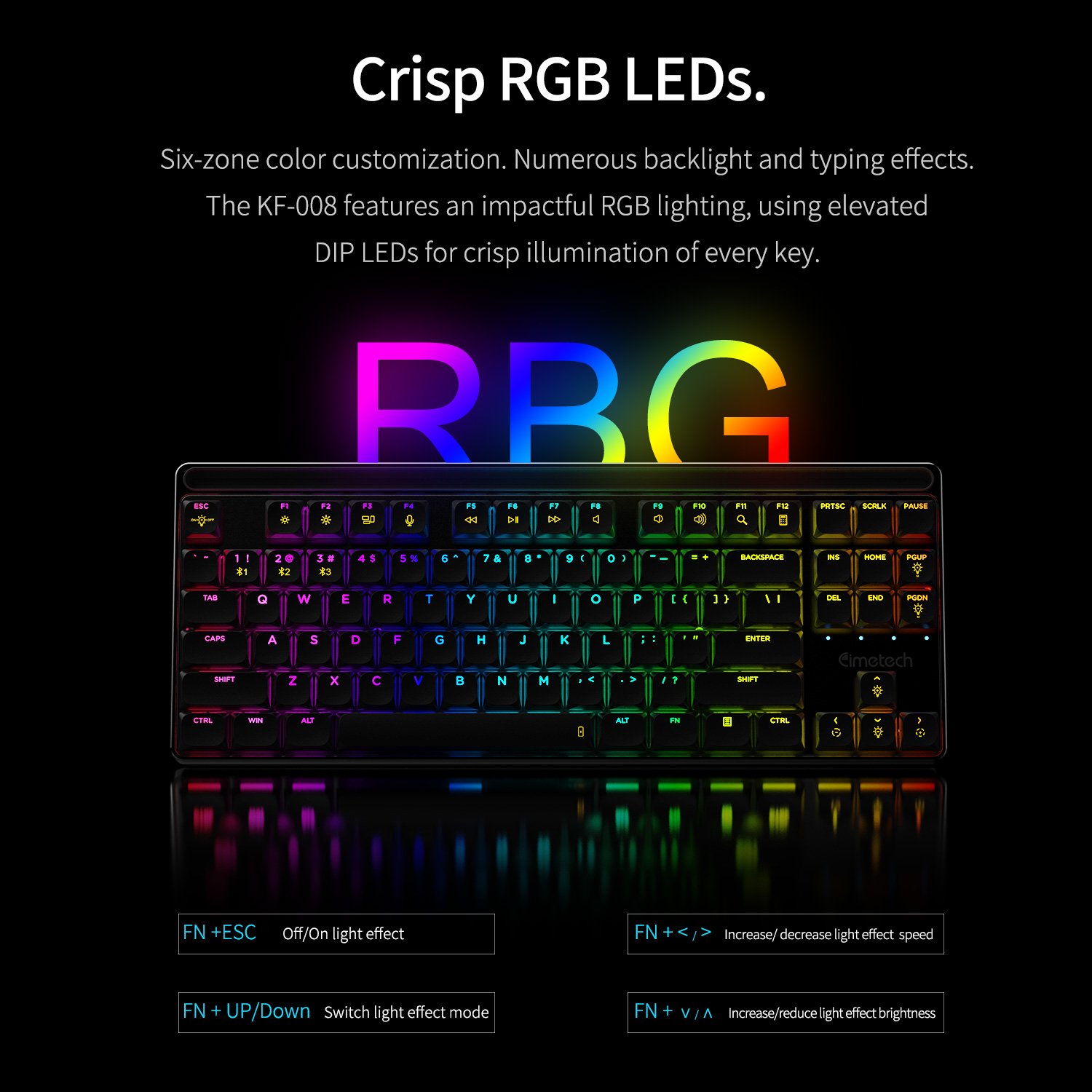 Wireless Gaming Mechanical keyboard Custom Brown Switch 80 Percent TKL Style 2.4G BT Wired Full RGB Tri Modes Metal Case for PC