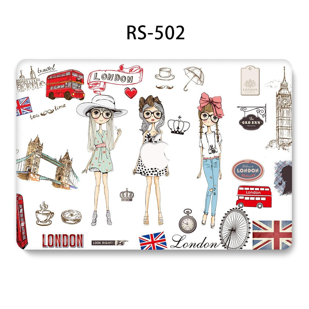 Custom case for macbook Pro 13 inch Case Plastic Hard Shell Case Cover and Keyboard Skin & Screen Protector