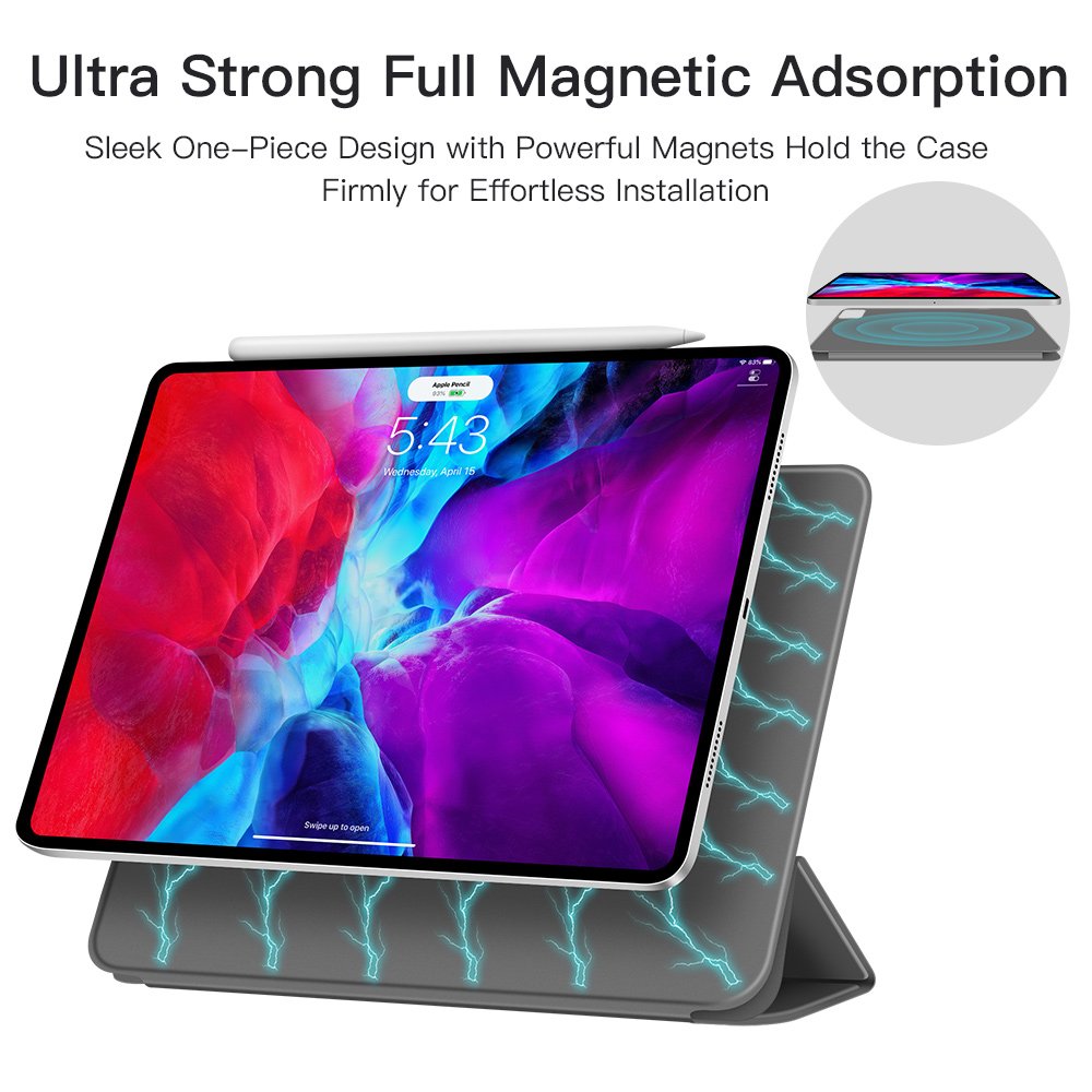 Unique Design Tri-Fold Shockproof Smart Tablet Covers For iPad Mini6 Pro 11 M2 2024 Air 4/5 10.9 10.2/10.5 inch Case