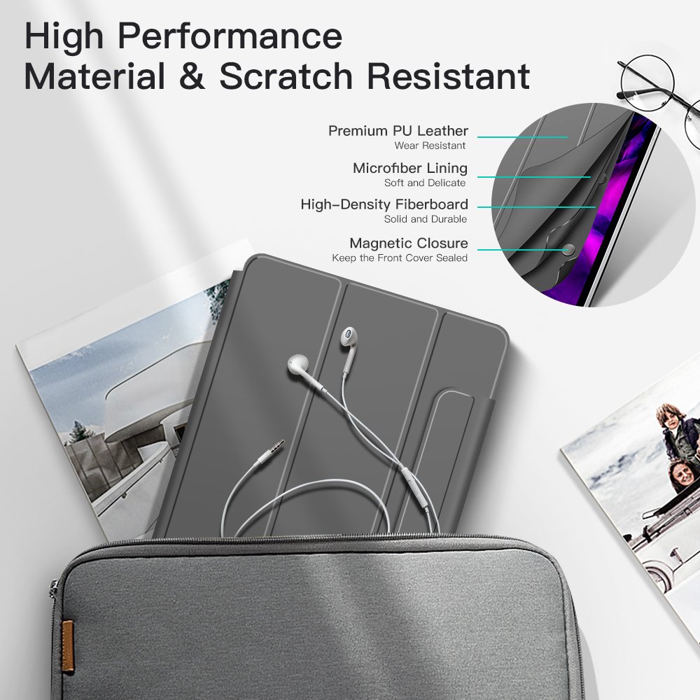 Unique Design Tri-Fold Shockproof Smart Tablet Covers For iPad Mini6 Pro 11 M2 2024 Air 4/5 10.9 10.2/10.5 inch Case