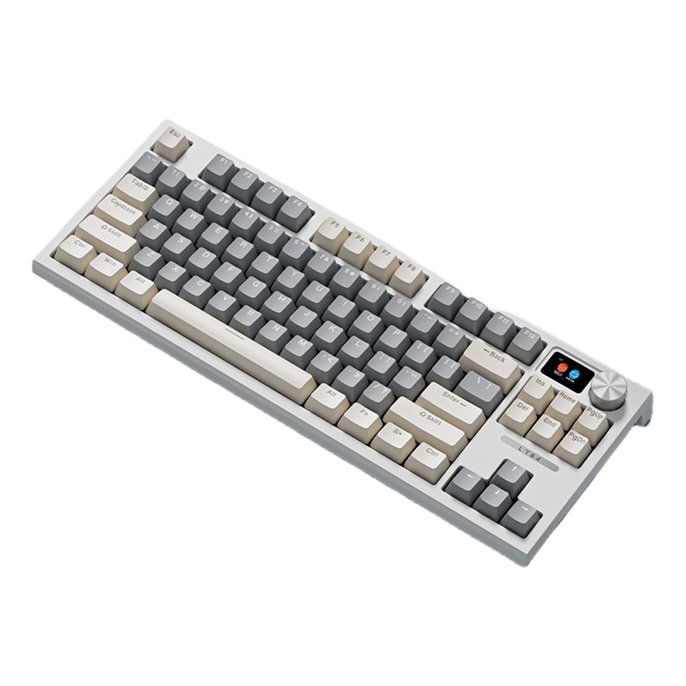 PCTENK Wired RGB Gaming Keyboard 84 Keys Mini Fashionable Style Hot Swap 2.4G Wireless Mechanical Keyboard Gateron New Computer