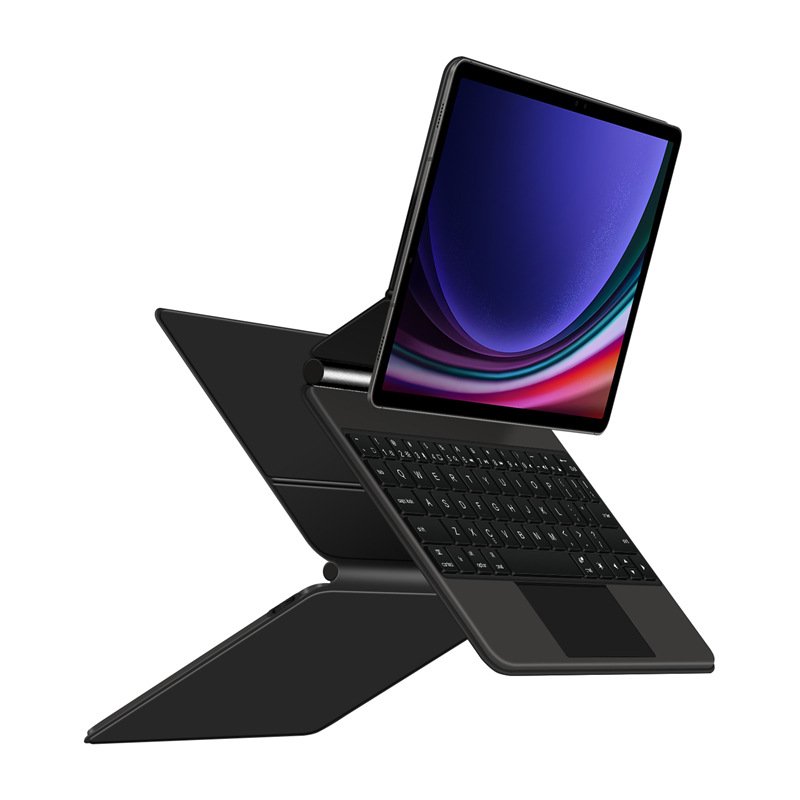 Folio Magic Keyboard for Samsung Galaxy Tab S7 S8 S9 11 inch for Tab S9 FE 10.9 Tablet Case Smart Floating Design Keyboard Cover
