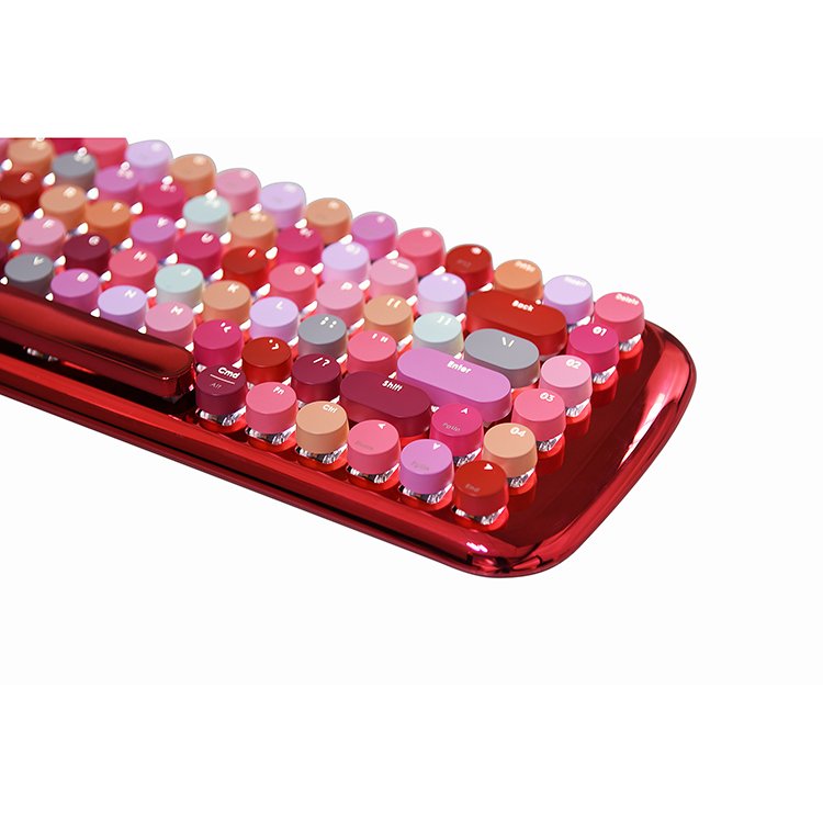 84 Keys Mini Color Cute Mechanical Keyboard Custom Red Switch Triple Mode Backlit Mechanical Keyboard