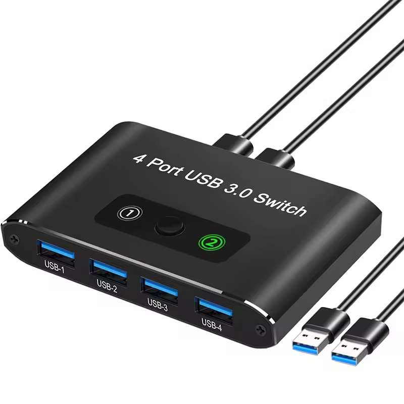 HDMI USB3.0 Audio Video converter switch for Computer Monitoring - USB 4-in-1 Out, Keyboard Mouse Sharing Laptop PC