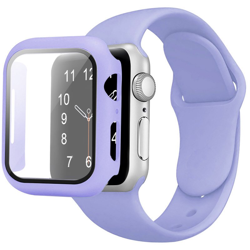 41mm 45mm Tempered Glass Film PC Cover Watch Case plus smart watch band For Apple Watch 7 8