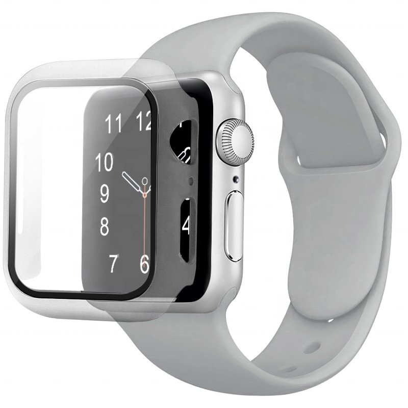 41mm 45mm Tempered Glass Film PC Cover Watch Case plus smart watch band For Apple Watch 7 8