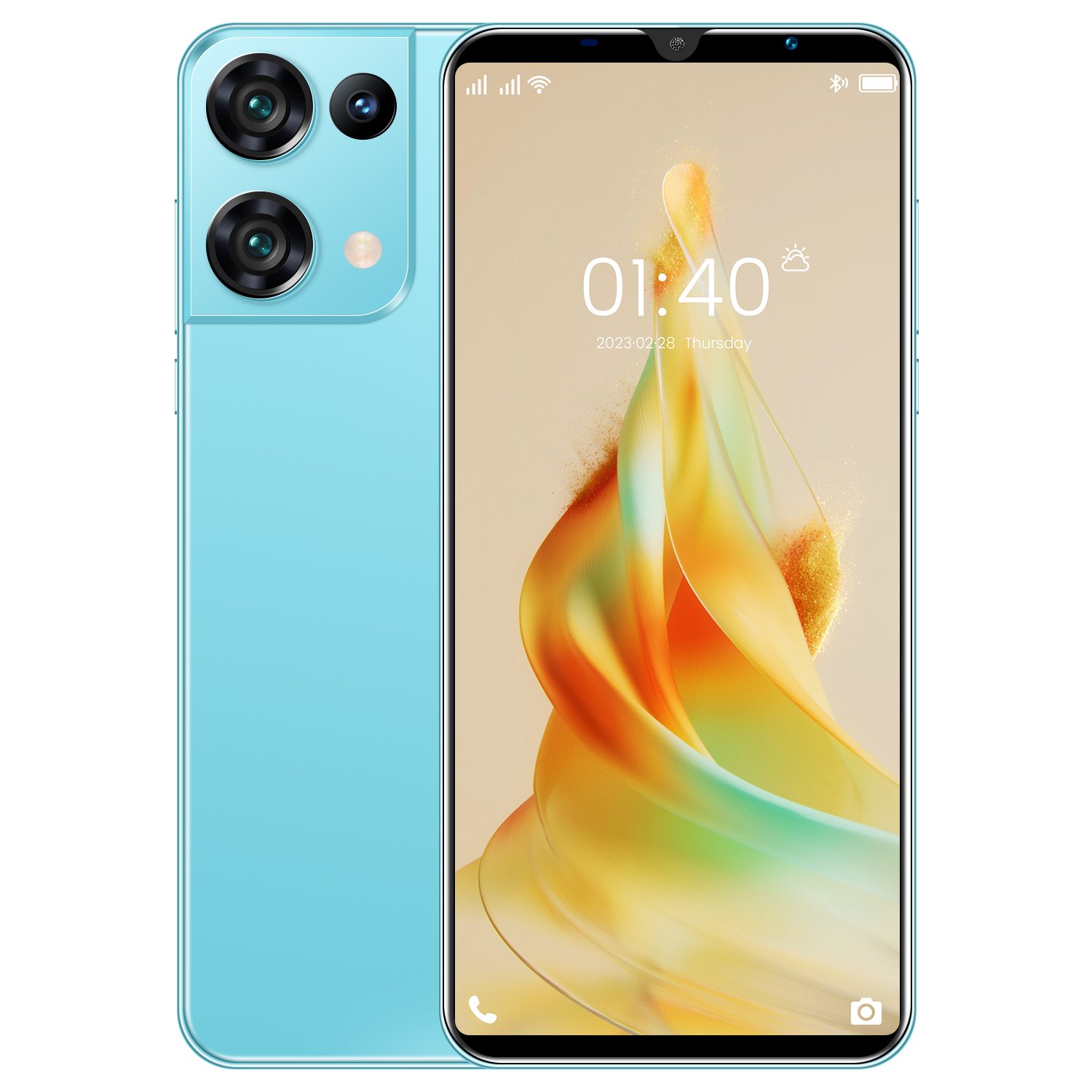 HSDF-Rino9 16GB+512GB phones mobile 5G android12 MEMORY 5.5 inch HD Screen Dual SIM Deca Core mobile phone