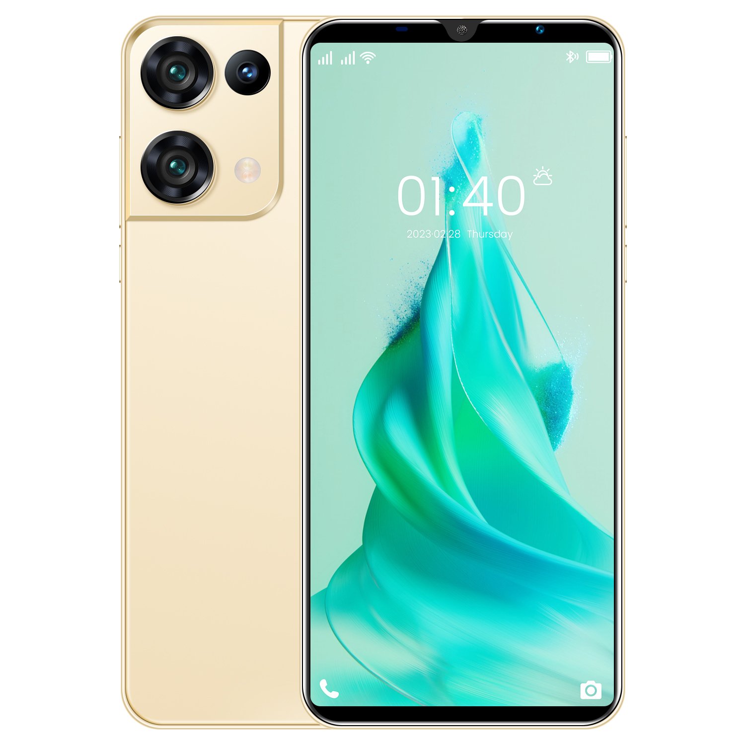 HSDF-Rino9 16GB+512GB phones mobile 5G android12 MEMORY 5.5 inch HD Screen Dual SIM Deca Core mobile phone
