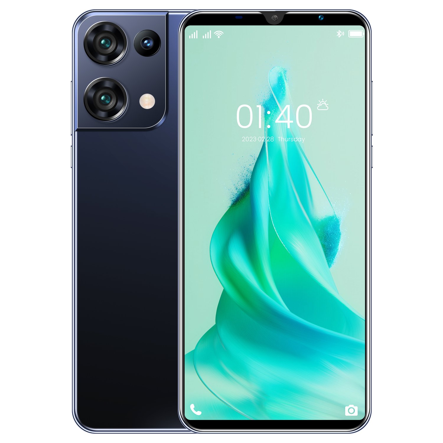 HSDF-Rino9 16GB+512GB phones mobile 5G android12 MEMORY 5.5 inch HD Screen Dual SIM Deca Core mobile phone