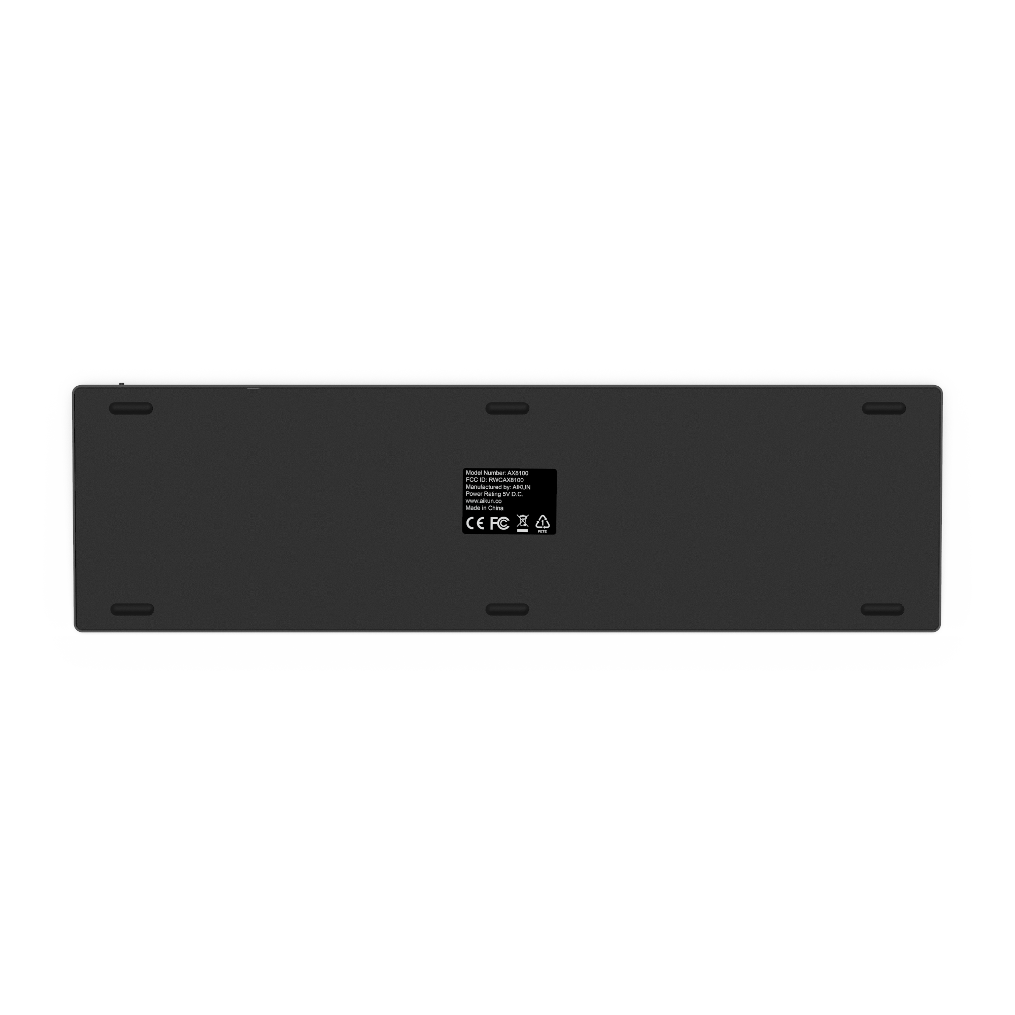 AIKUN Rechargeable Wireless aluminium keyboard 106 Quiet Keys,13 Shortcuts, Numeric Keypad,Auto Power Saving,Scissor Switch