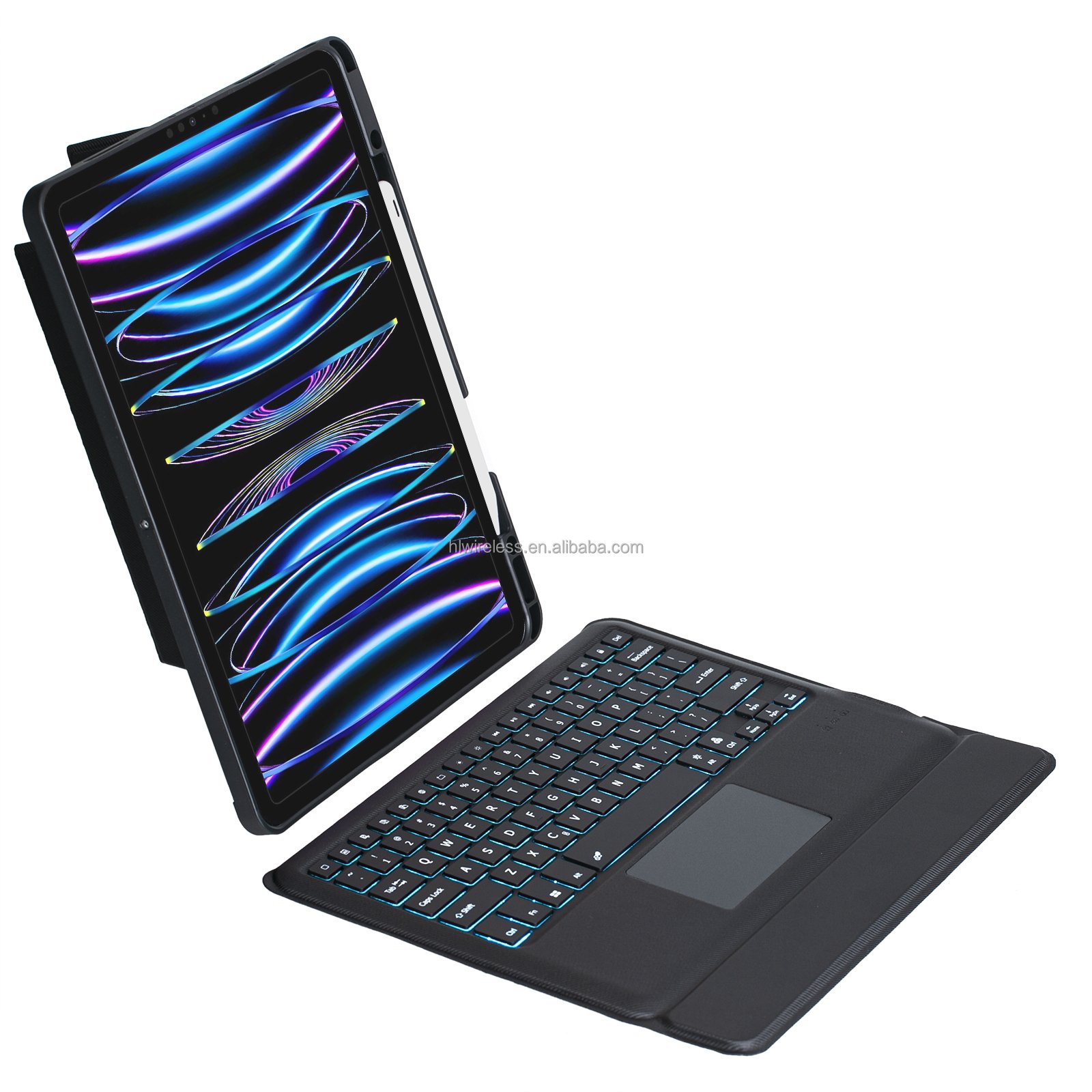 Fast Drop Shipping Smart Split Case Cover For iPad Pro 12.9 20212022 Case Wireless Keyboard with Pencil Holder Trackpad