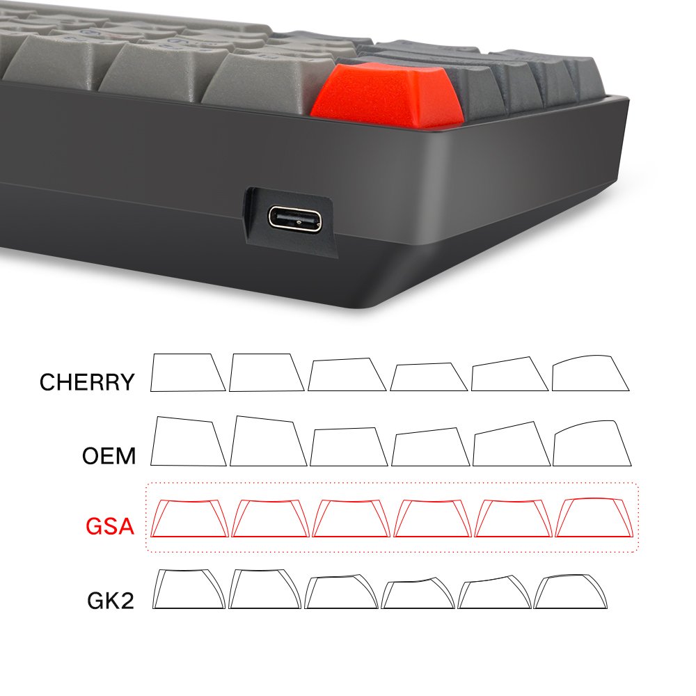 Hot sell skyloong GK61Gateron switch 60% rgb mechanical keyboard