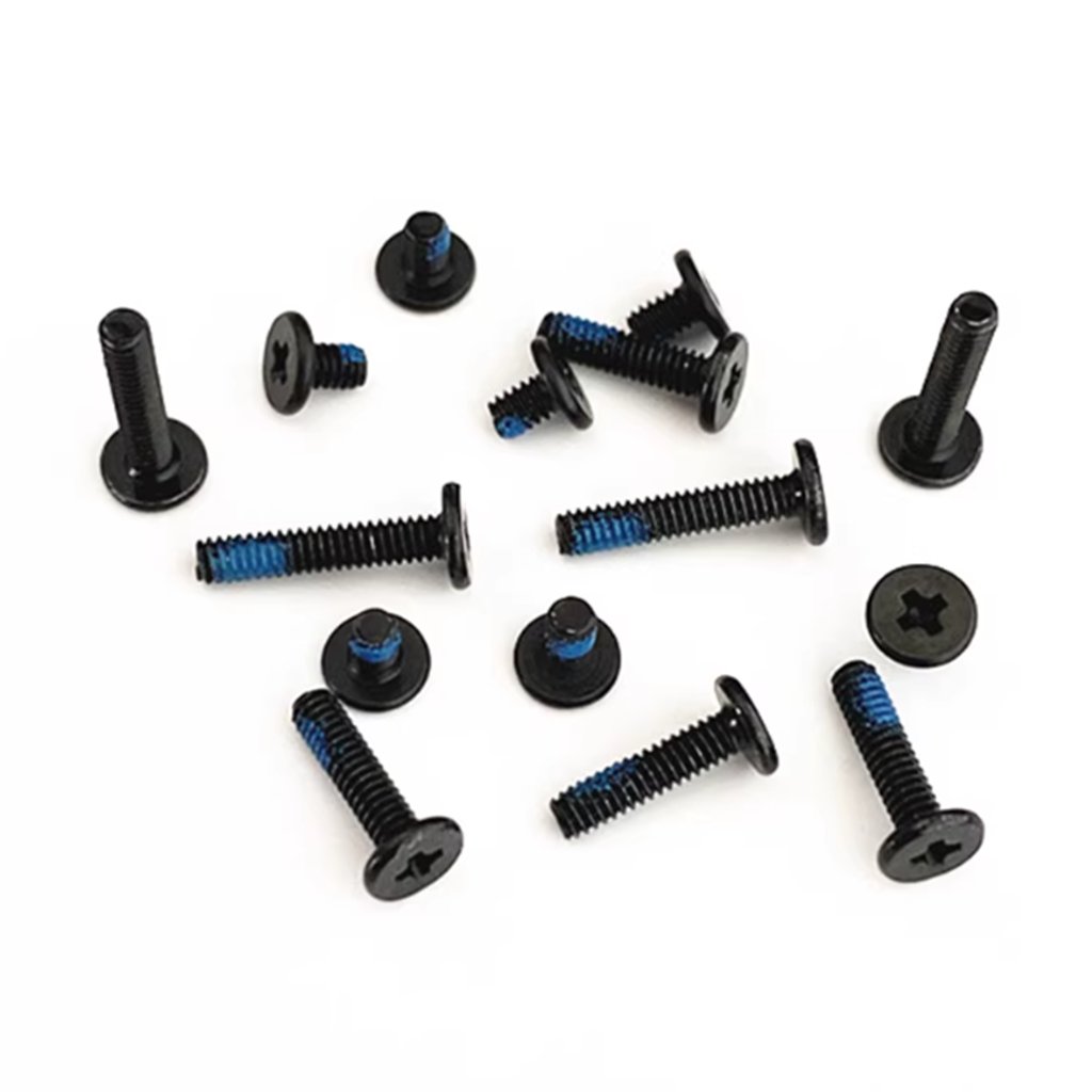 laptop Screw Black zinc plated glued dispense lock computer Screws M2.5*3 mm bottom case keyboard lcd cover screw black sliver