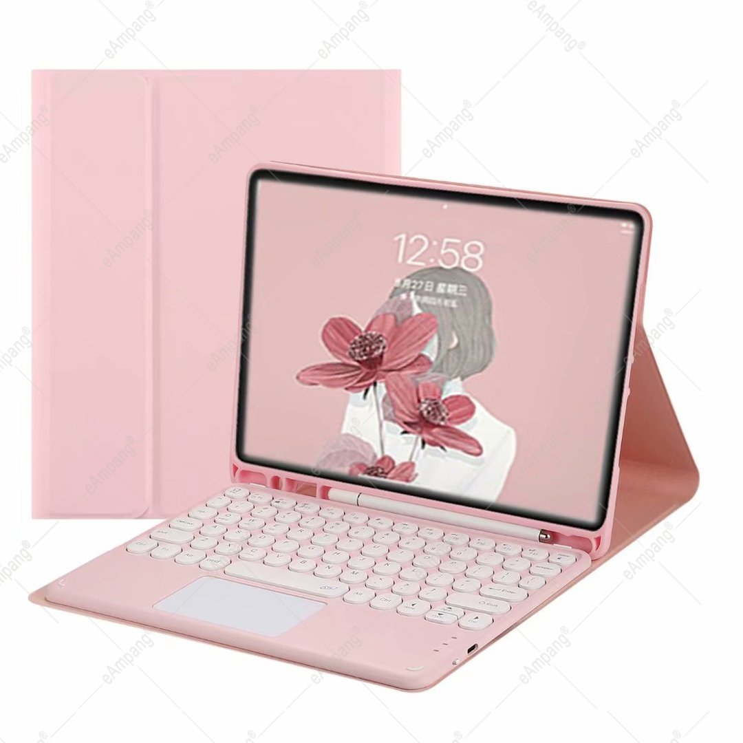 P610 P615 Leather Cover with Pen Slot BT Wireless Magnetic Detachable Keyboard Case For Samsung Tab S6 Lite Case with Keyboard
