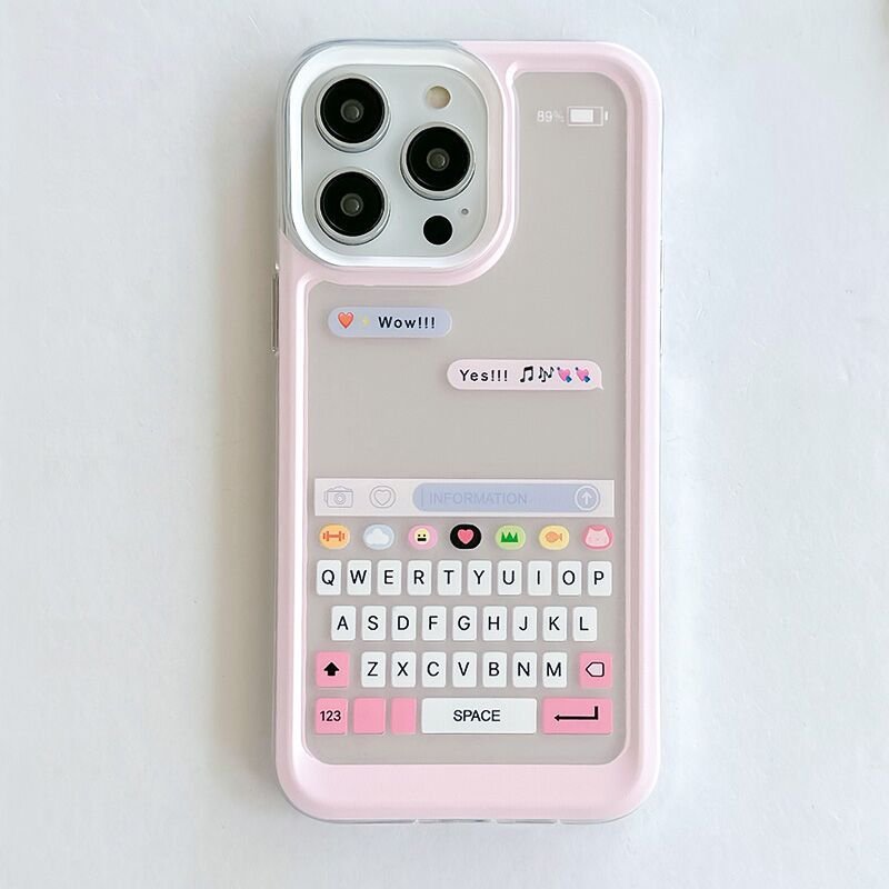 New fashions Creatively Keyboard Soft phone case For iPhone 15 Pro Max 14 13 12 11 X XS XR TPU Transparent back cover