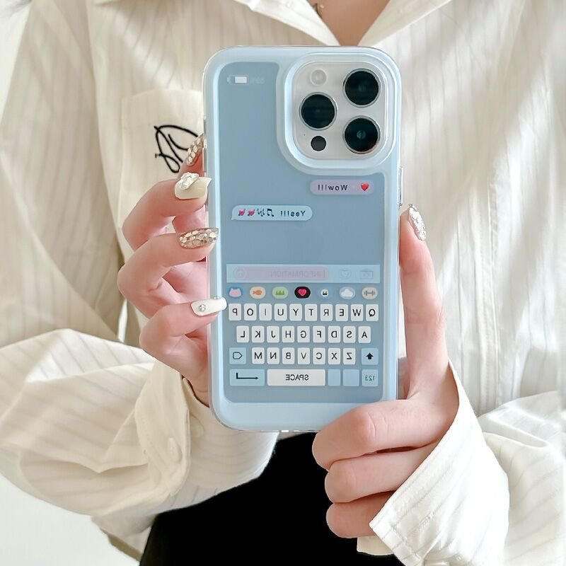 New fashions Creatively Keyboard Soft phone case For iPhone 15 Pro Max 14 13 12 11 X XS XR TPU Transparent back cover