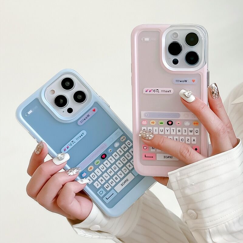 New fashions Creatively Keyboard Soft phone case For iPhone 15 Pro Max 14 13 12 11 X XS XR TPU Transparent back cover