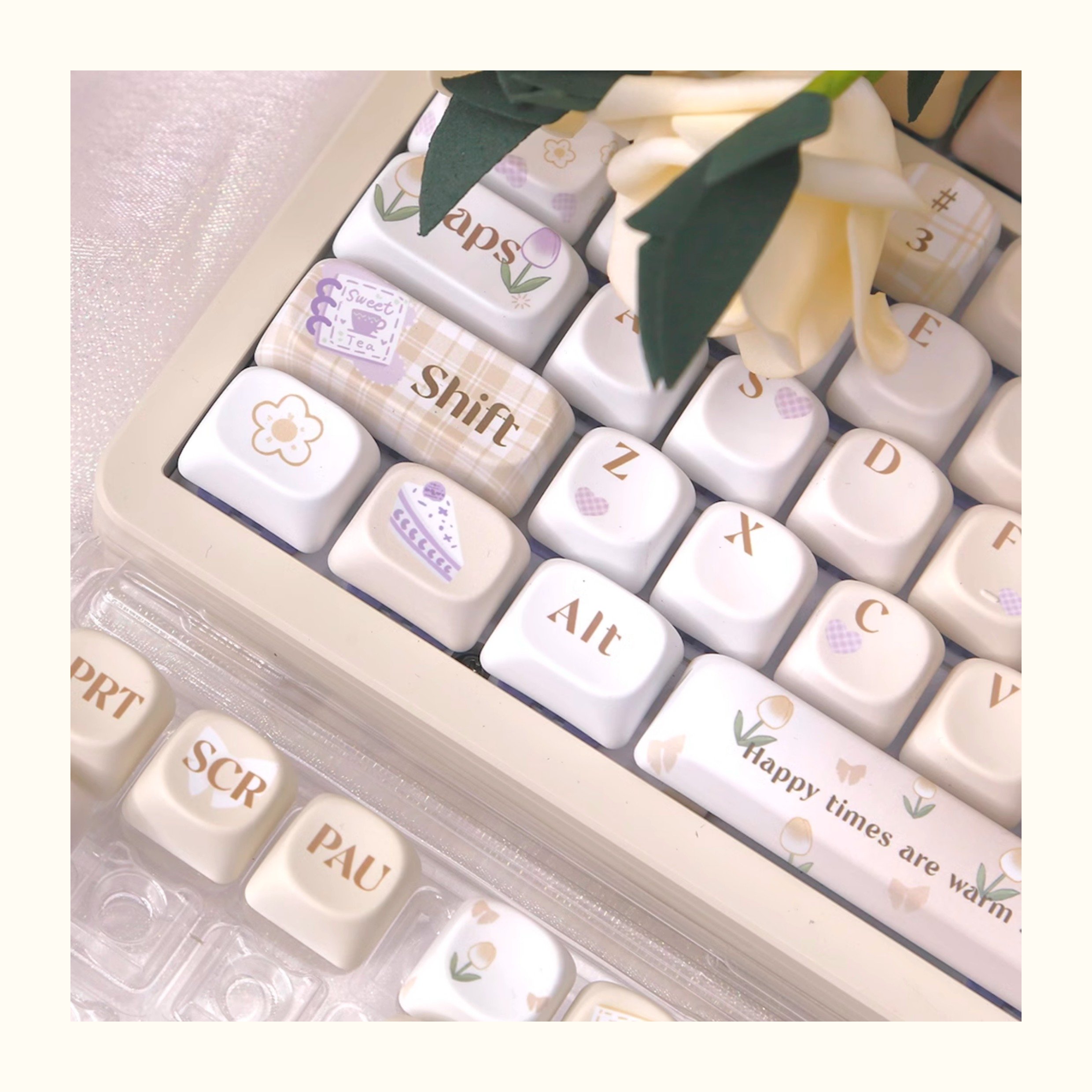 131 key Lovely yellow PBT Keycaps Mechanical Keyboard Keycaps for Cherry MX Switch
