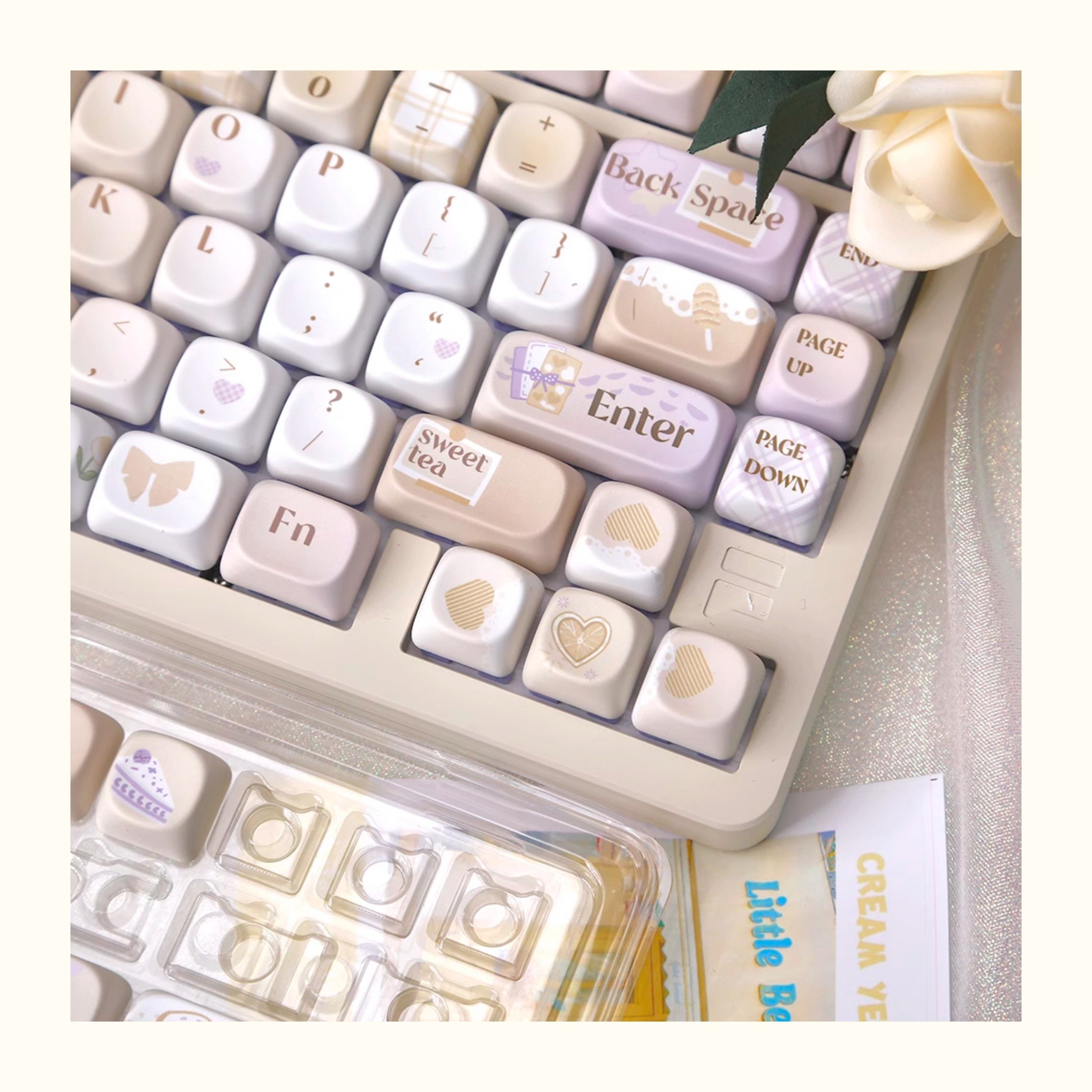 131 key Lovely yellow PBT Keycaps Mechanical Keyboard Keycaps for Cherry MX Switch