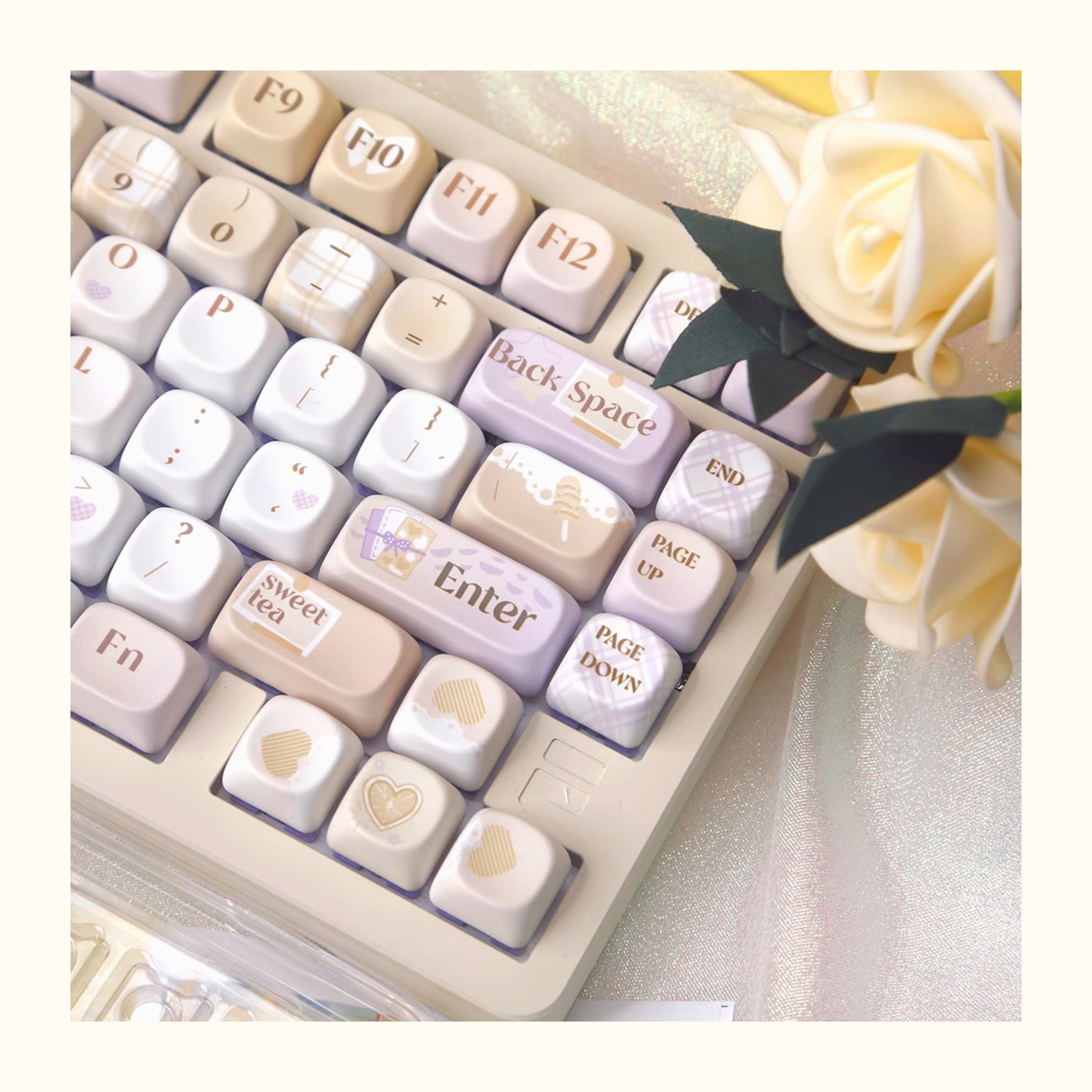 131 key Lovely yellow PBT Keycaps Mechanical Keyboard Keycaps for Cherry MX Switch
