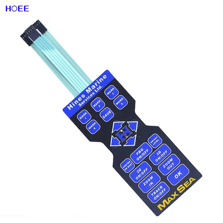 custom illuminated membrane button switch keypad manufacturers