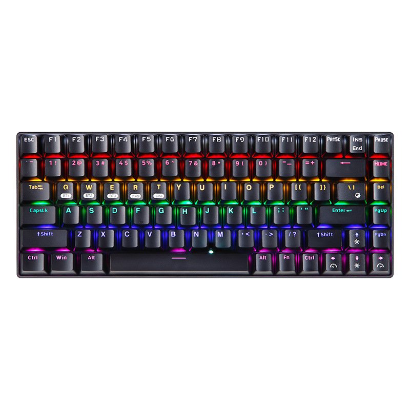 Latest Hot Product of 2021 Three Mode Switch with 84-Keys Mini Mechanical Backlight Keyboard