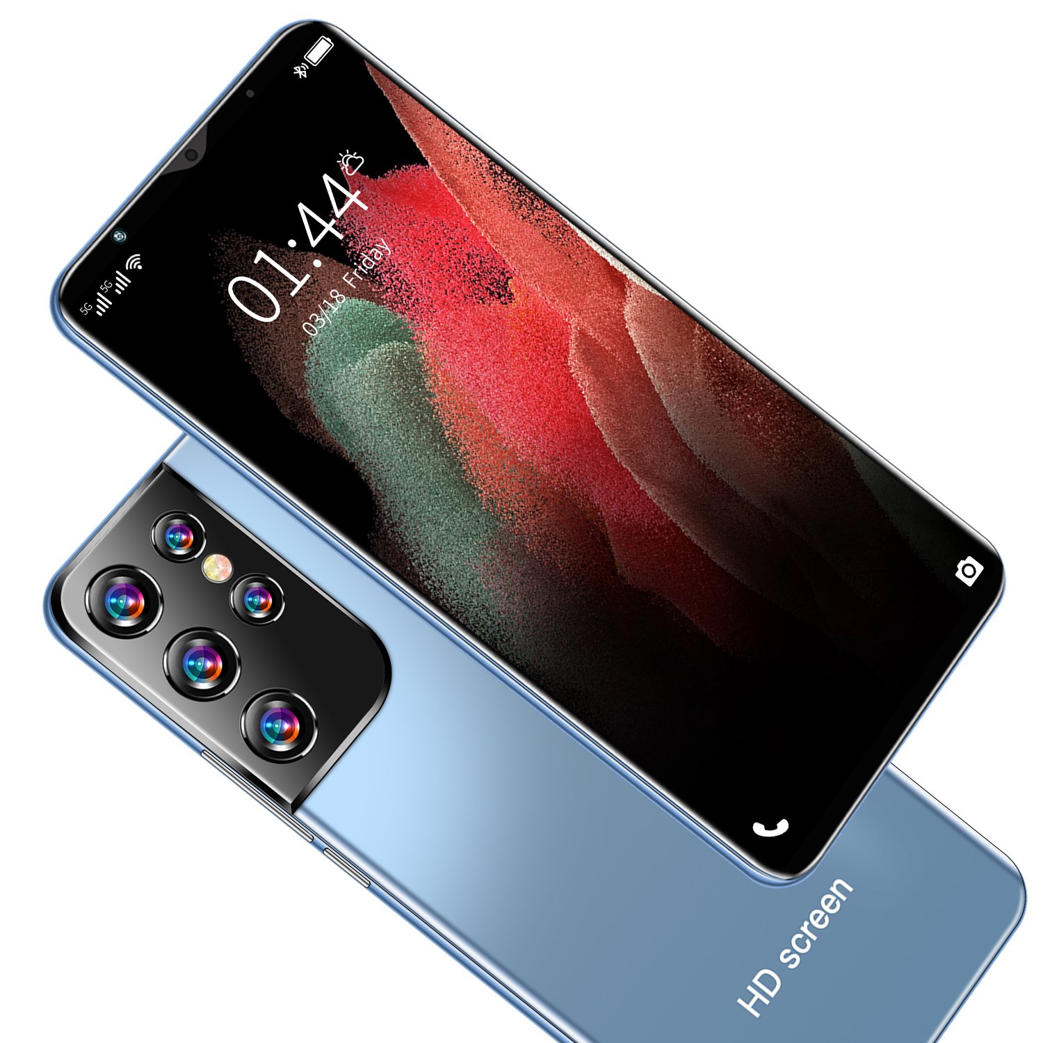 HSDF-S21+ Ultra 12GB+512GB phones mobile 5G android12 MEMORY 6.38 inch HD Screen Dual SIM Deca Core mobile phone