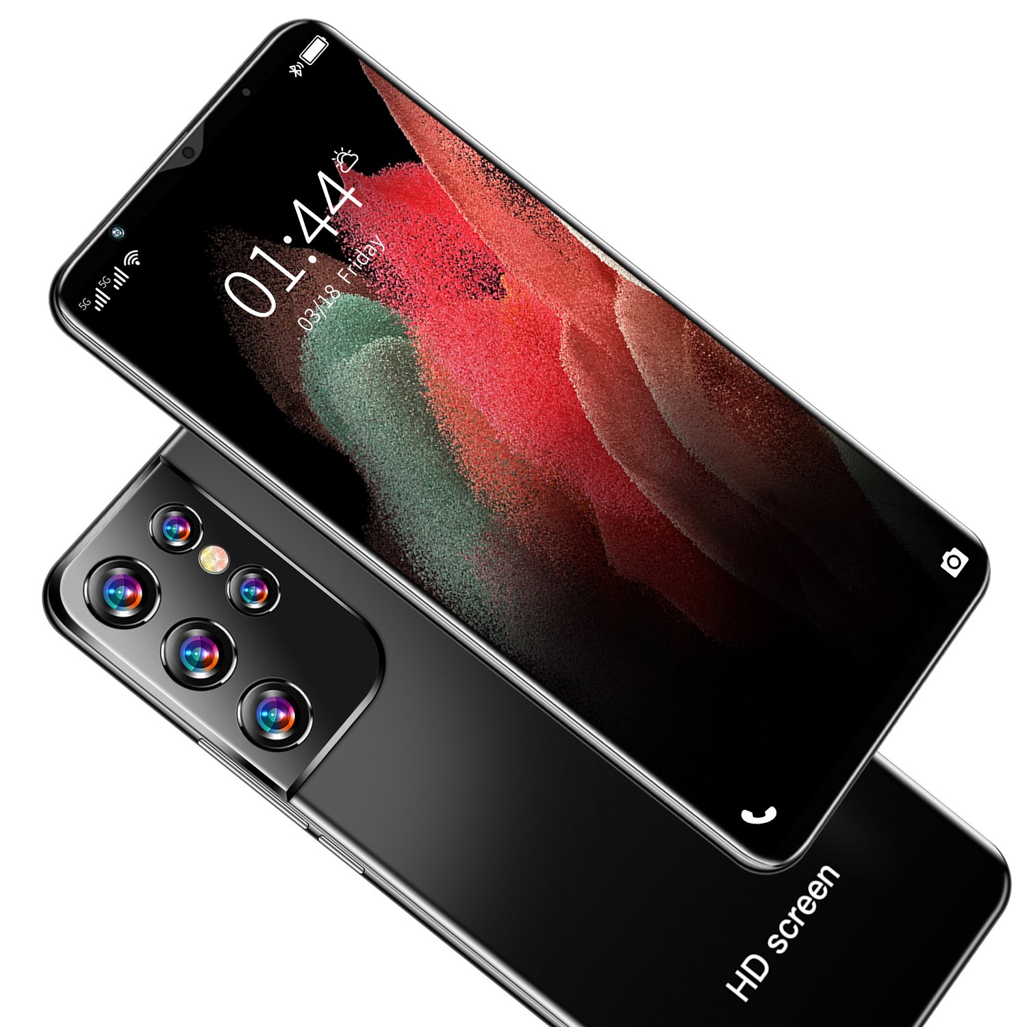 HSDF-S21+ Ultra 12GB+512GB phones mobile 5G android12 MEMORY 6.38 inch HD Screen Dual SIM Deca Core mobile phone