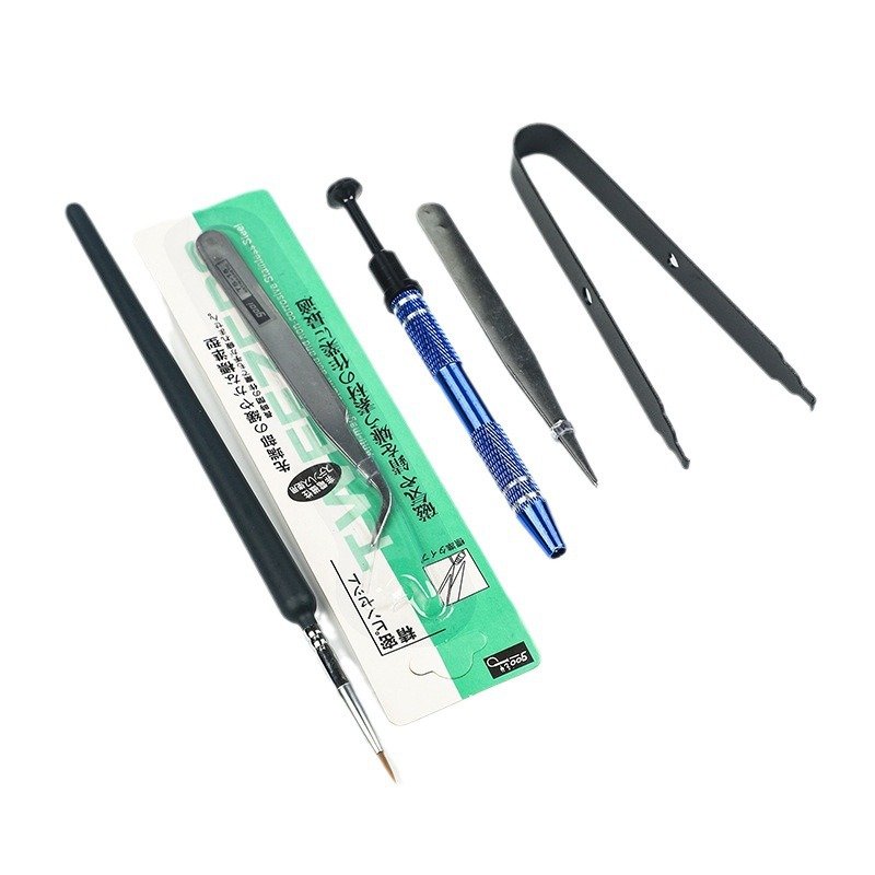 Mechanical Keyboard Customization Kit: Lubing Tool Set with Lubing Brush, Metal Switch Opener and Tweezer Switch Puller