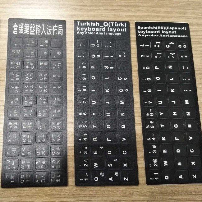Wholesale customized Thai design laptop keyboard stickers for All Languages