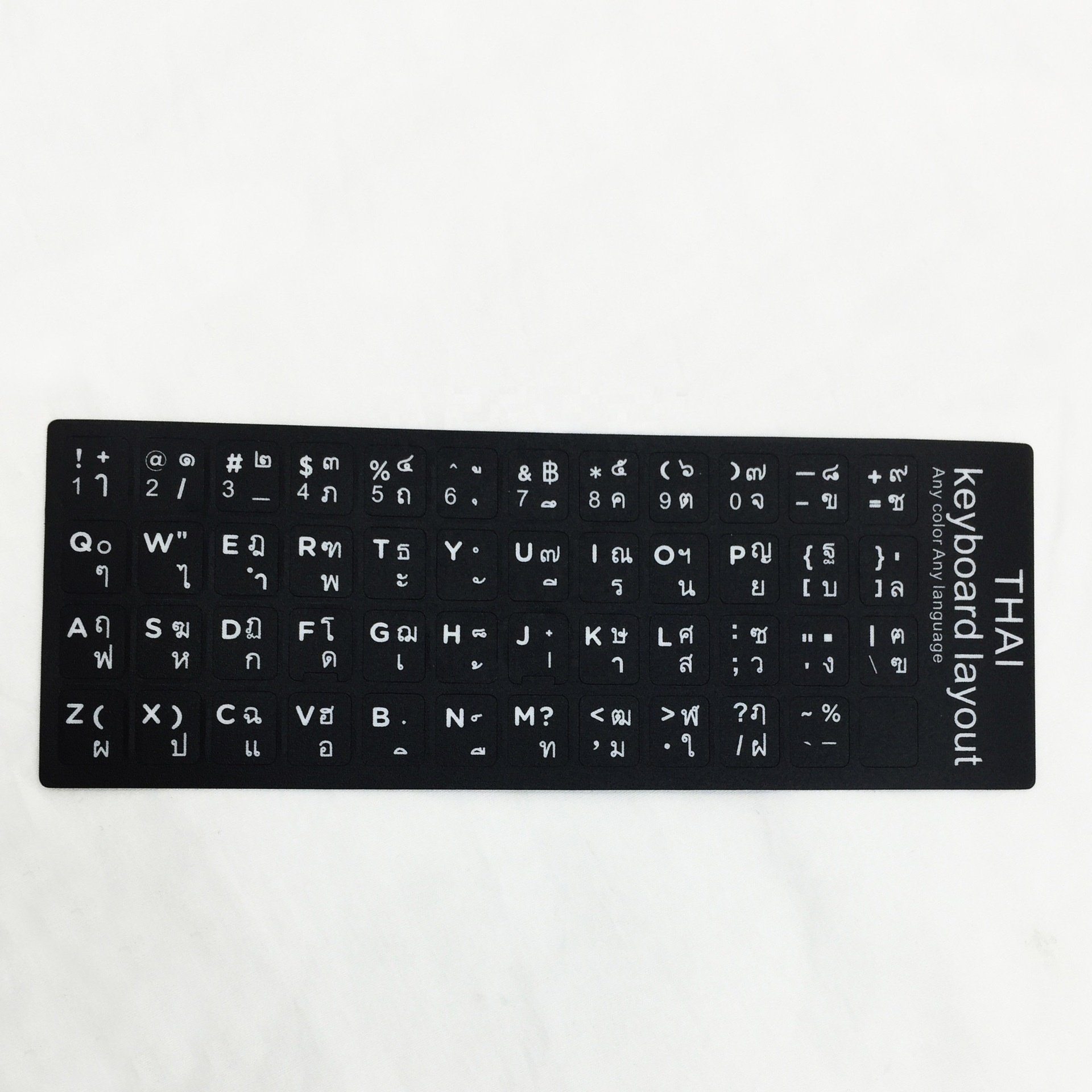 Wholesale customized Thai design laptop keyboard stickers for All Languages