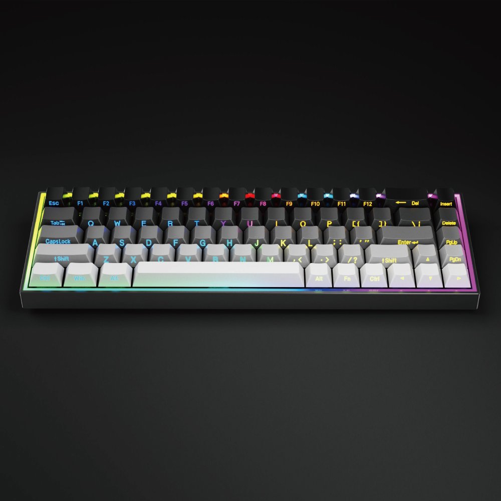 Hot swappable 68 Keys Gaming Keyboard Custom Gateron CHERRY Creamy Brown Axis PBT Keycaps RGB 65% Wireless Mechanical Keyboard