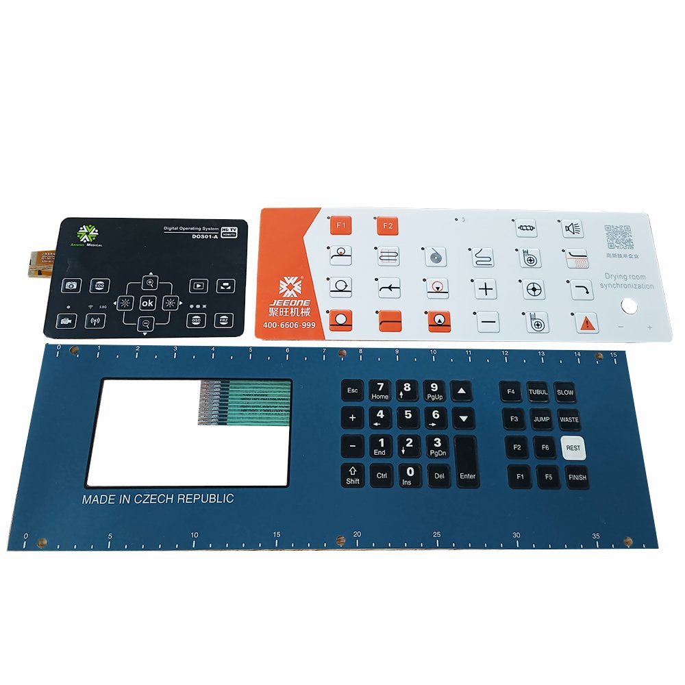 Custom Membrane Switch Industrial Keypad With FPC And PCB Dome Emboss