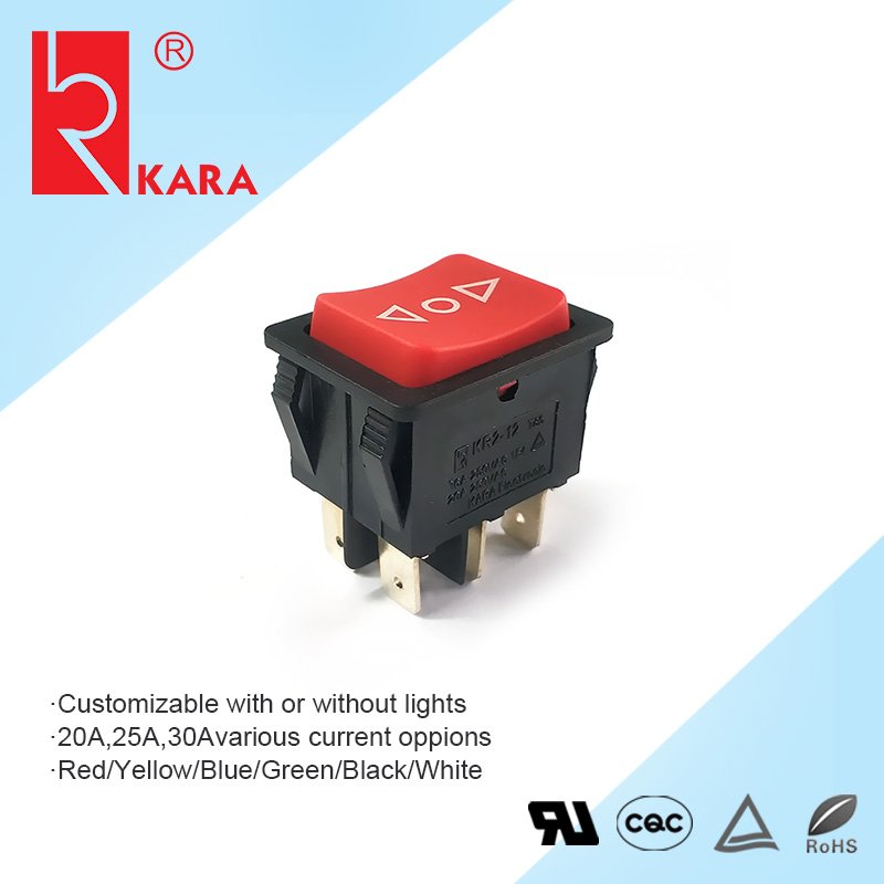 15A250VAC colorful 4pin rocker switch double pole rocker switch