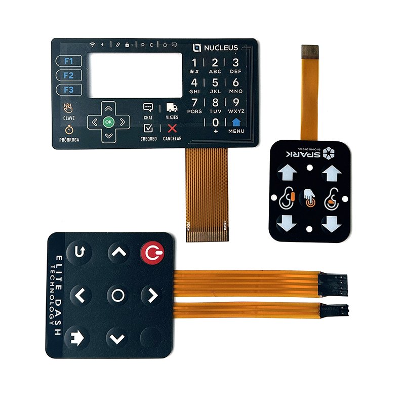Quality Good Membrane Switches Panel Embossed Tactile Button Custom Technology Capacitive Membrane Switch Keycap