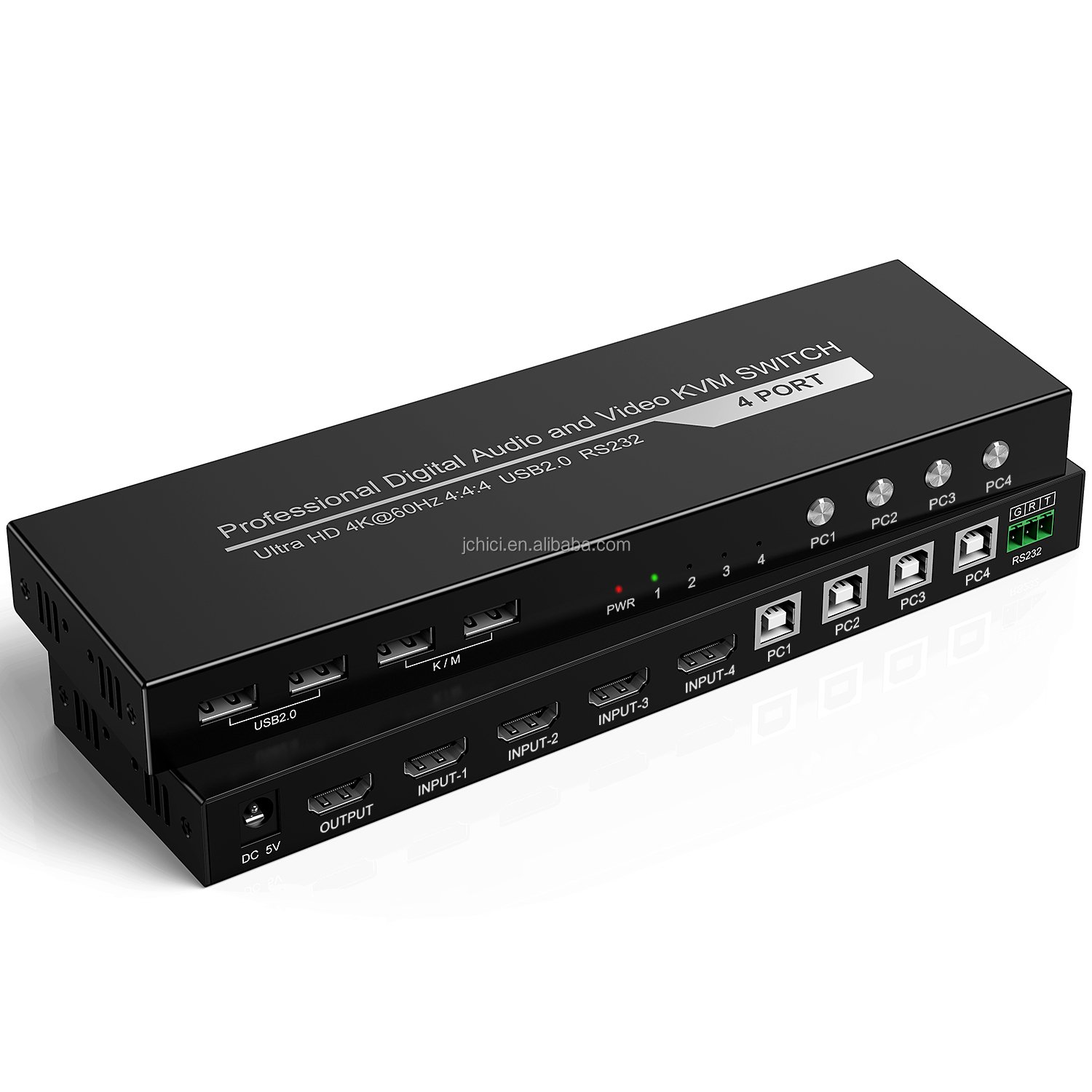 Hot selling HDMI 4 IN 1 Out Switch USB2.0 Supports Mouse and Keyboard Switching 4k * 2k 4-port 4x1 HDMI Switch
