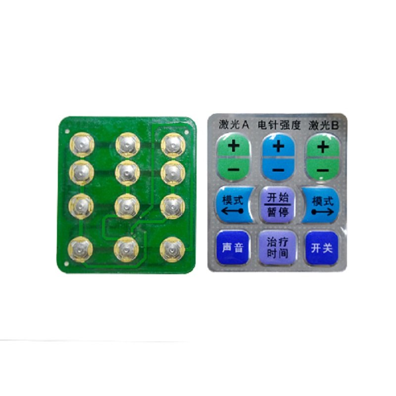 Carbon Conductive Pill OEM Membrane Switch POS Silicone Rubber Push Button Keypad for POS Terminal