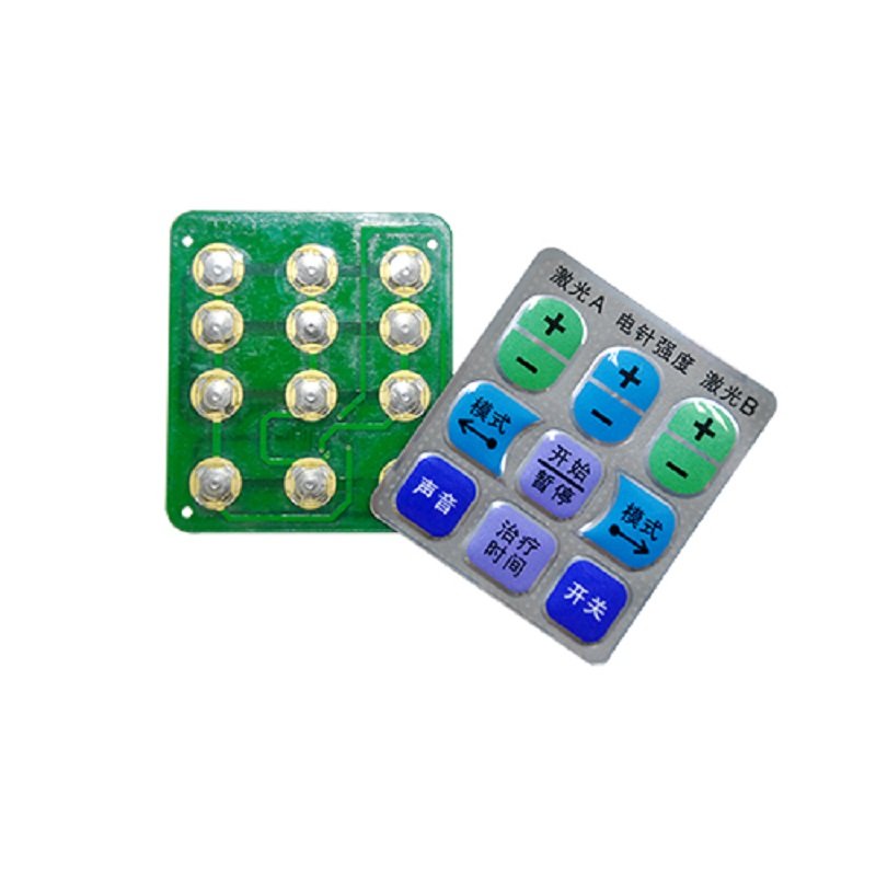 Carbon Conductive Pill OEM Membrane Switch POS Silicone Rubber Push Button Keypad for POS Terminal
