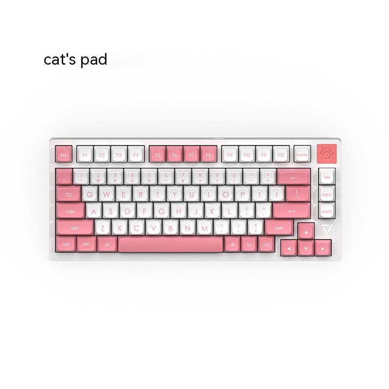 Ajazz AC081Aluminum CNC Gaming Gasket Keyboard Badges Swapping Switches Hot Swap 75% Mechanical Gasket Mount Keyboard