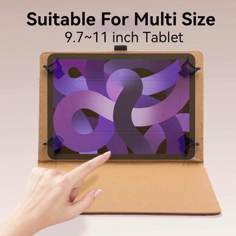 Yeedan Leather Tablet Case For 9.7'' Universal model Shockproof Waterproof Scratch-Resistant Keyboard Compatible
