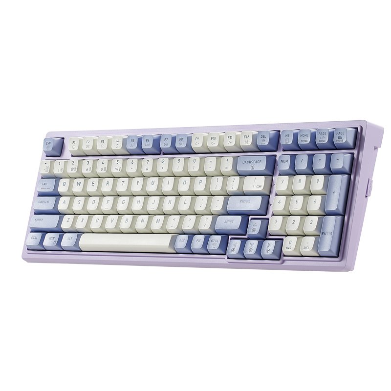 custom 99 keys led backlight ergonomic bluetooth wireless usb rgb gaming mechanical keyboard for android ios windows devices